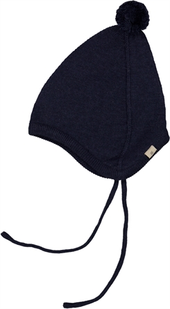 Wheat Liro knit Bonnet - Navy